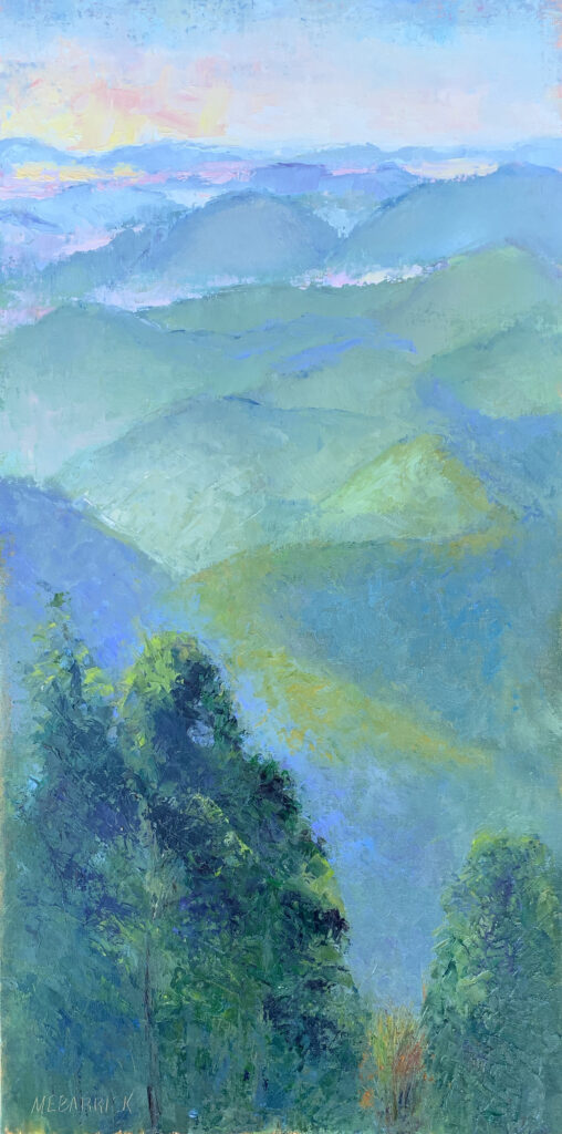 Uplifting, Blue Ridge Parkway, Blowing Rock, North Carolina Oil on 12 x 24 linen board